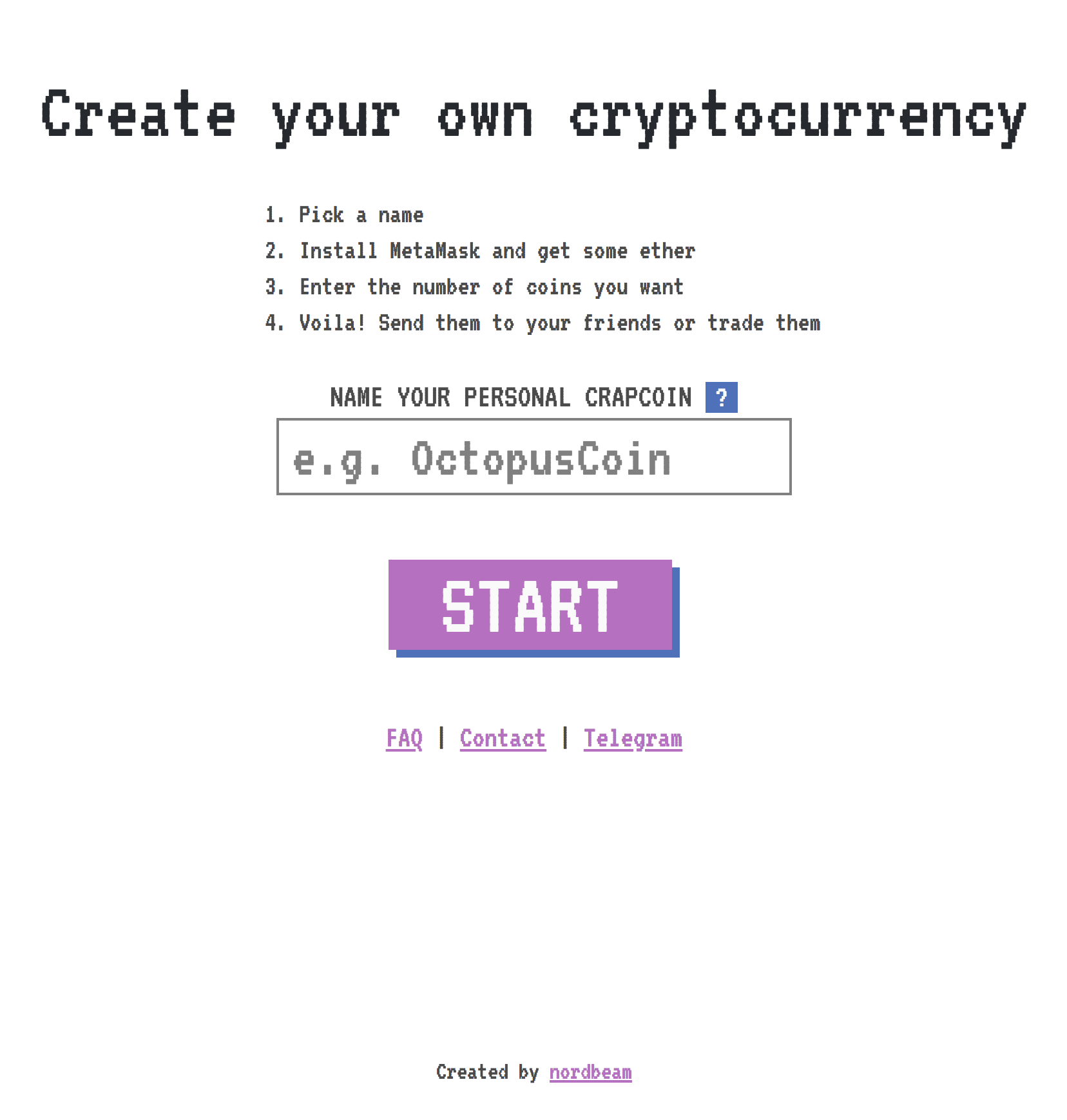 Create your own crapcoin in 3 minutes gallery image