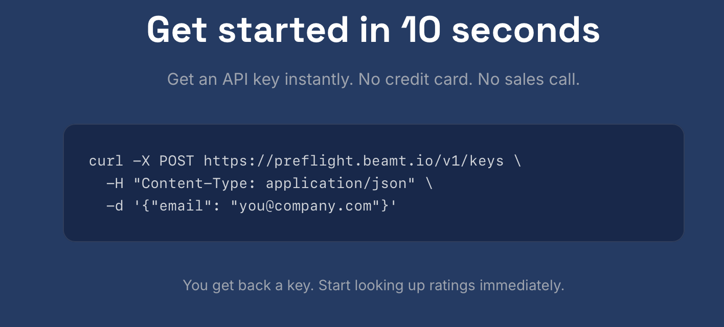Beamt — Preflight gallery image