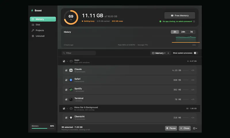 Boost screenshot 1