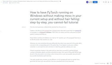 PyTorch for Windows guide, collaborative gallery image