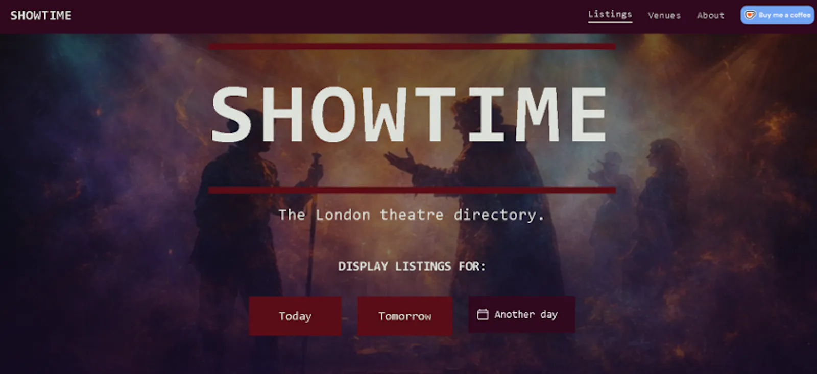 SHOWTIME · Theatre Directory screenshot 1