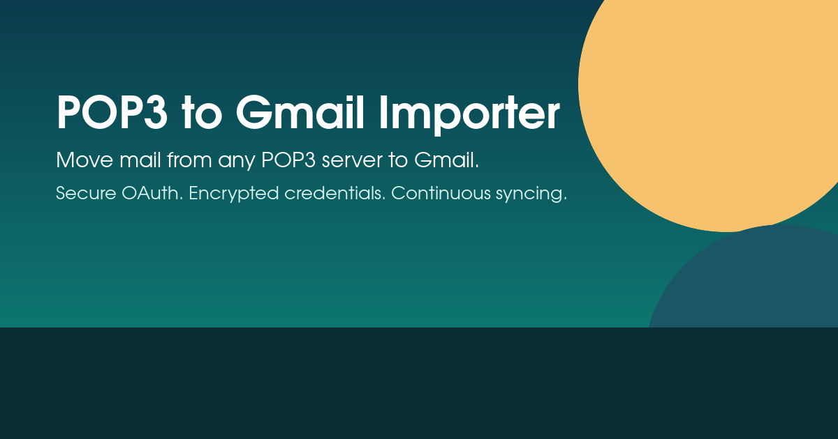 POP3 to Gmail Sync gallery image