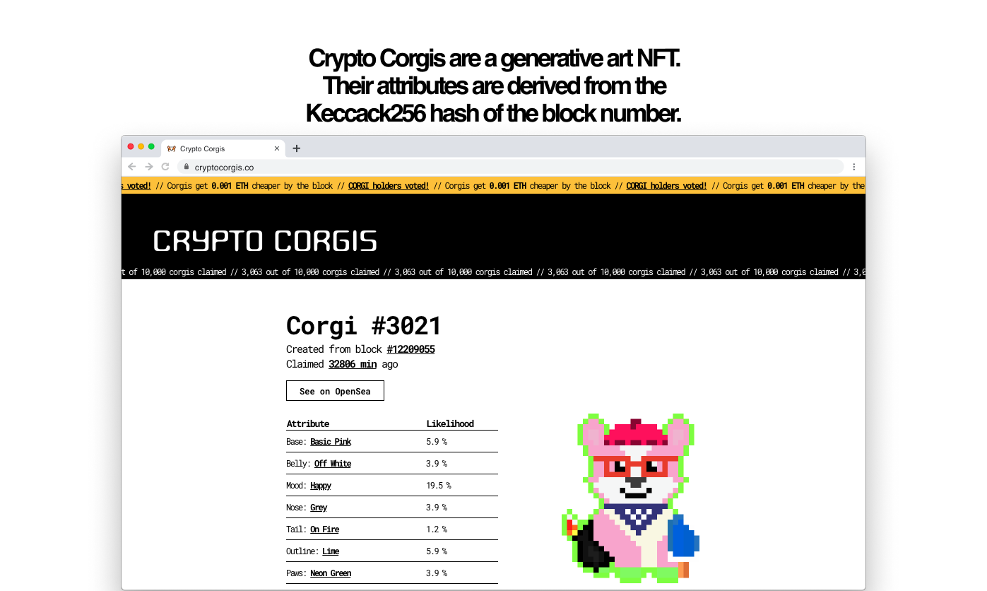 Crypto Corgis: Crypto corgis live (and die) on the blockchain | Product Hunt