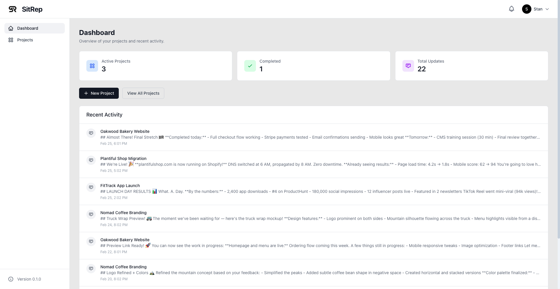 SitRep - Screenshot 2 showing product features and functionality