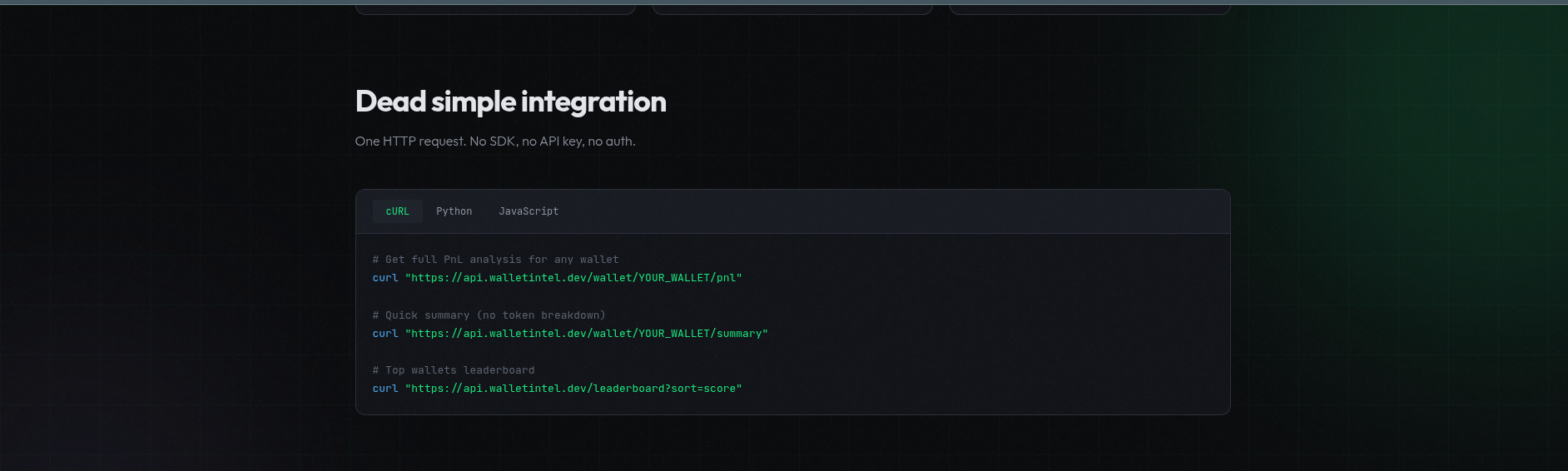 WalletIntel gallery image