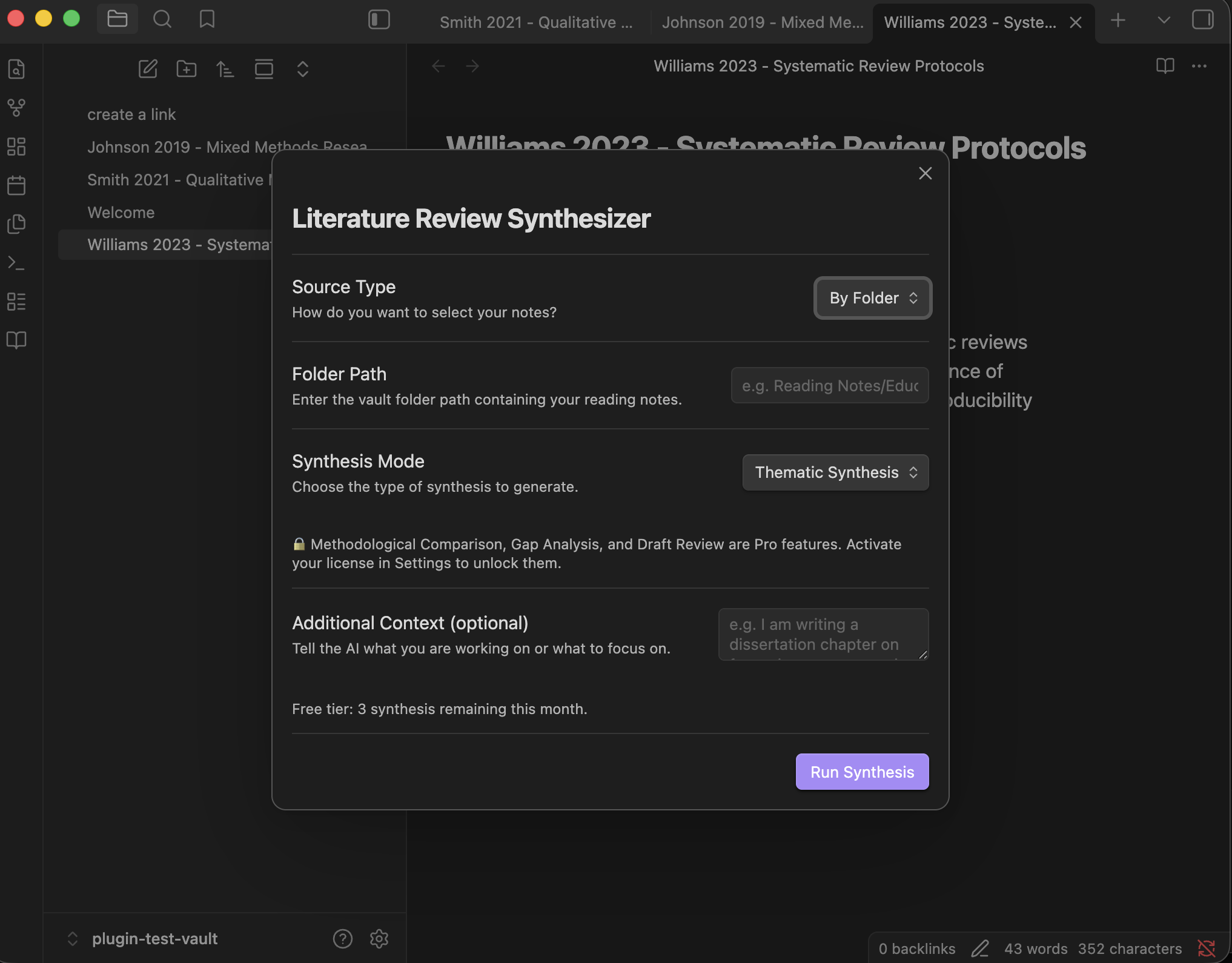 Literature Review Synthesizer gallery image