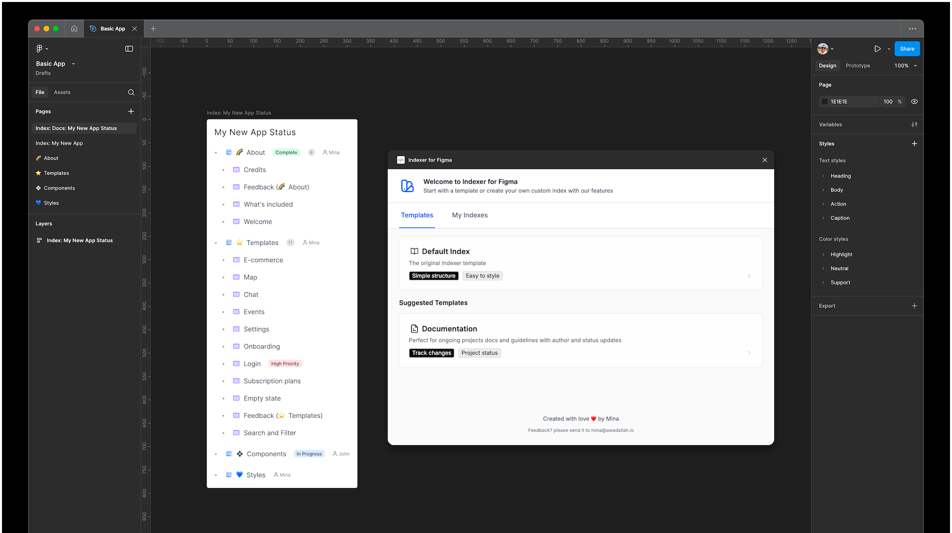 Média Plugin indexeur pour Figma - Transformez vos projets Figma en une expérience organisée 3