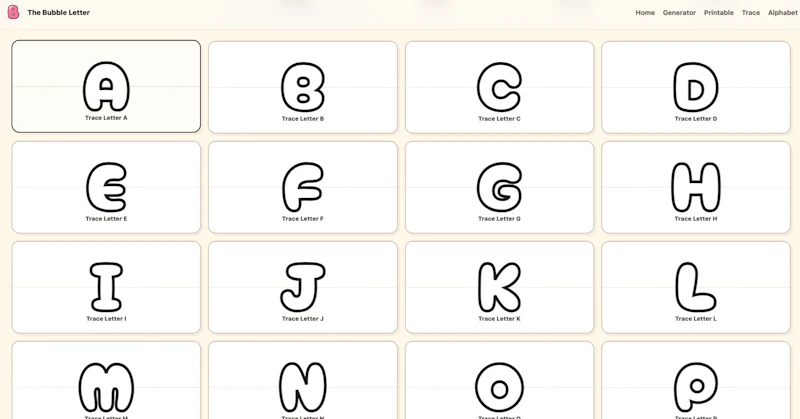 Bubble Letters screenshot 1