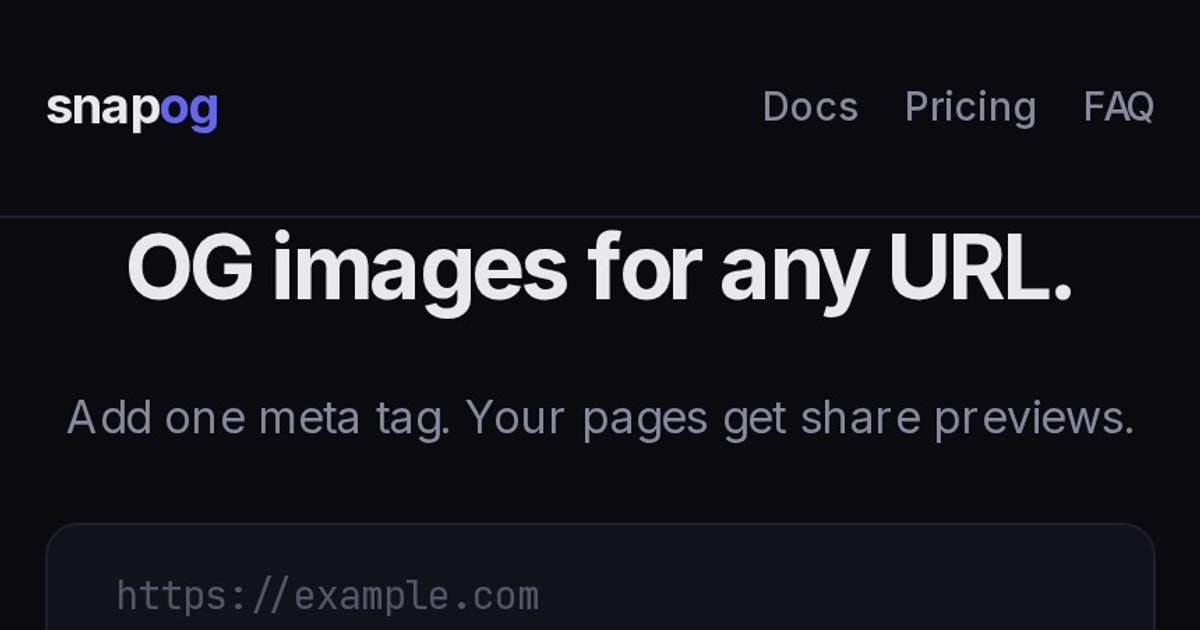SnapOG - Easy, SEO Friendly Social Cards gallery image