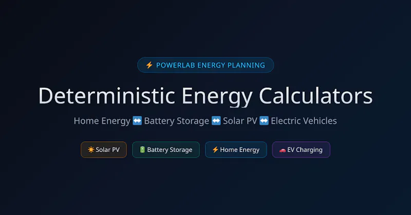 PowerLab — Energy Planning Tools screenshot 1