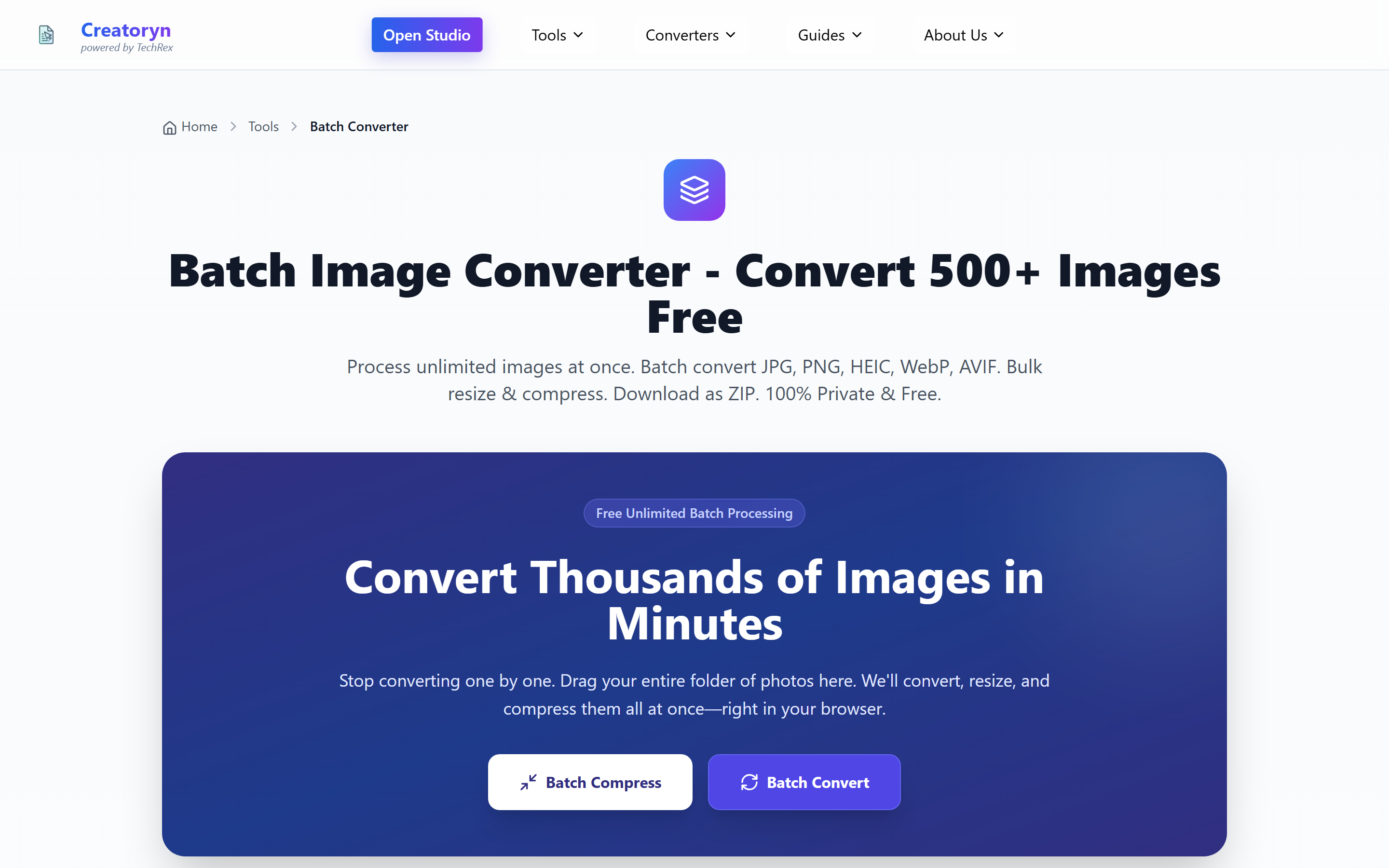 Creatoryn - Screenshot 3 showing product features and functionality