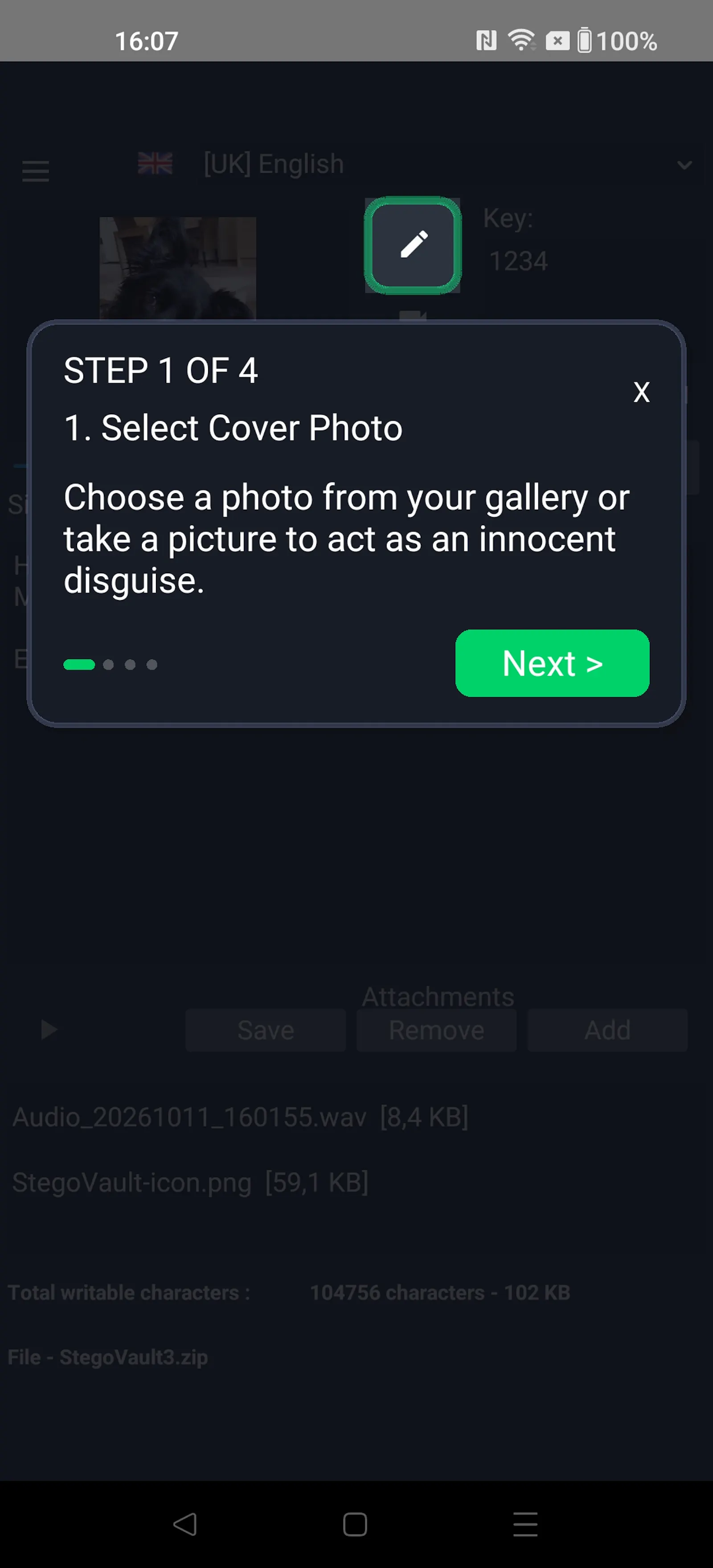 StegoVault: Hide Secret Files screenshot 2