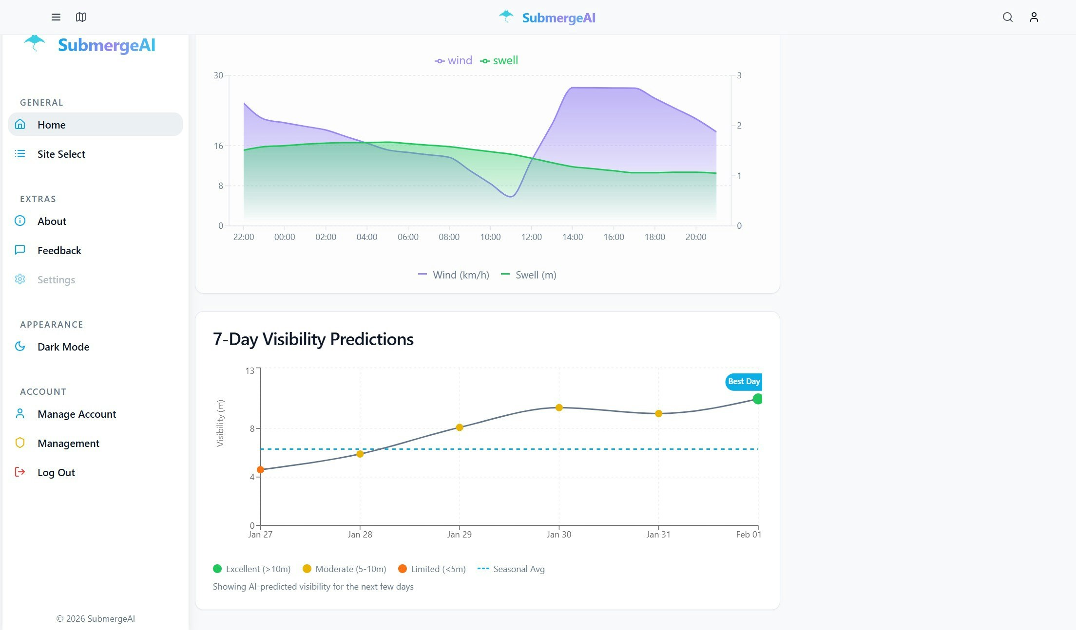 Submerge - Main product screenshot demonstrating key features and user interface