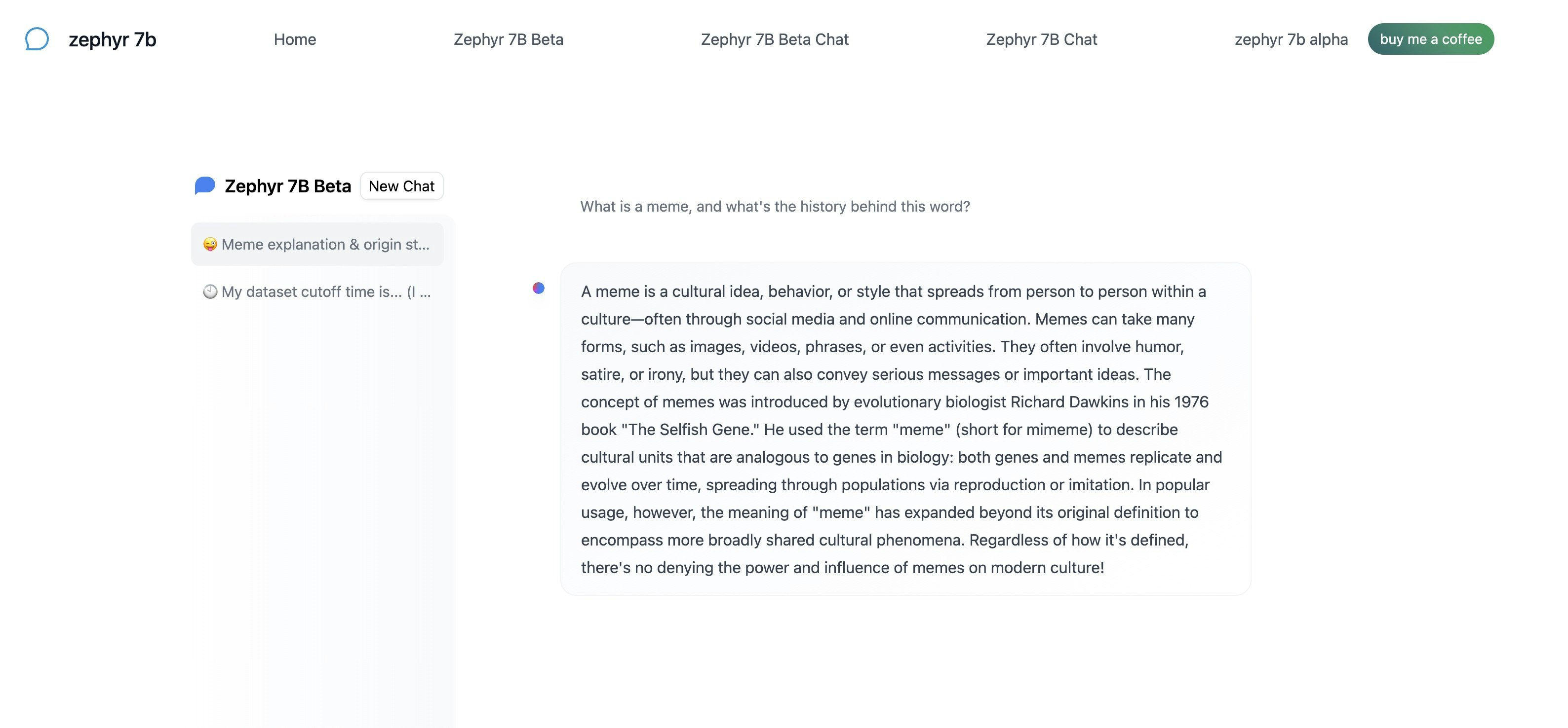 Zephyr 7b Alpha Model Chat media 1