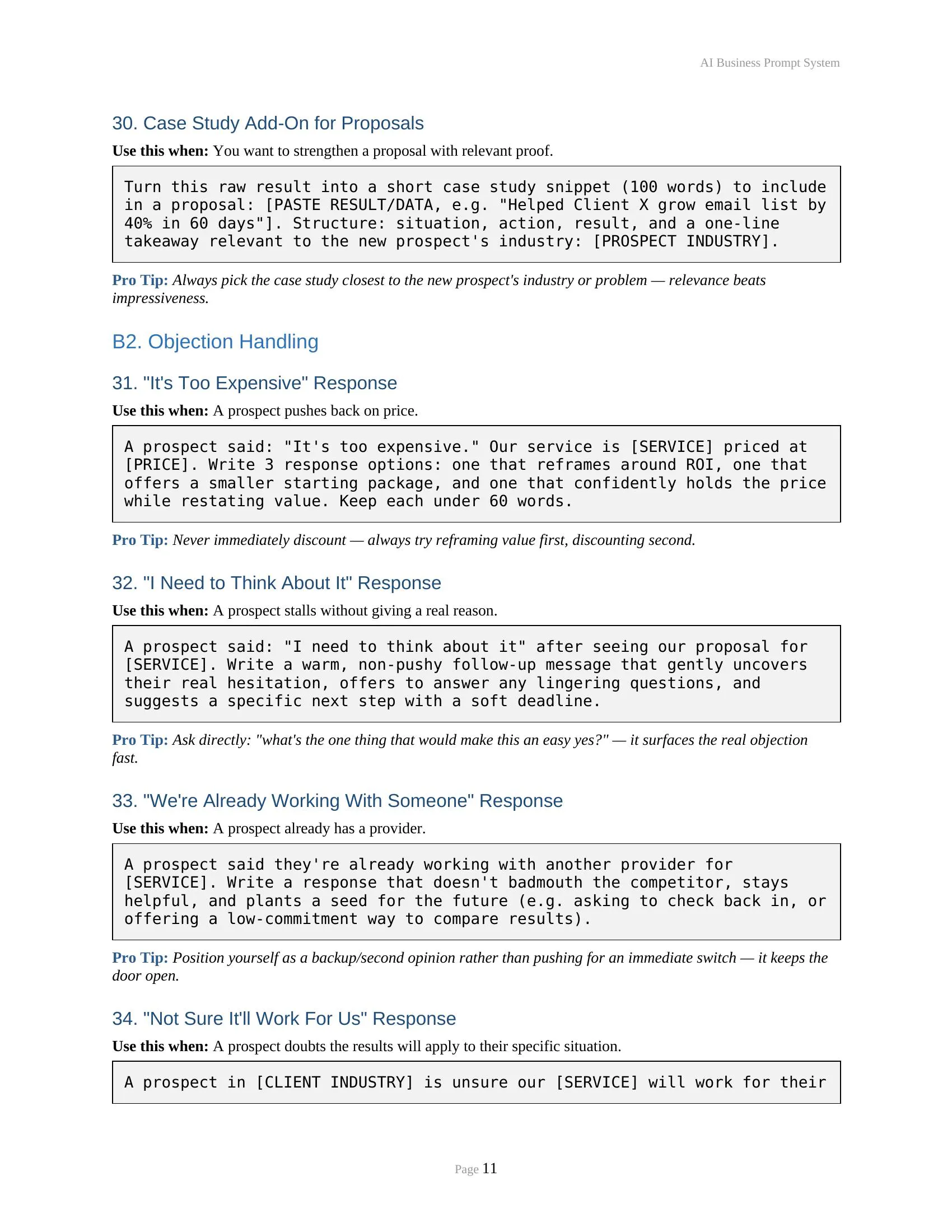 AI Business Prompt System gallery image