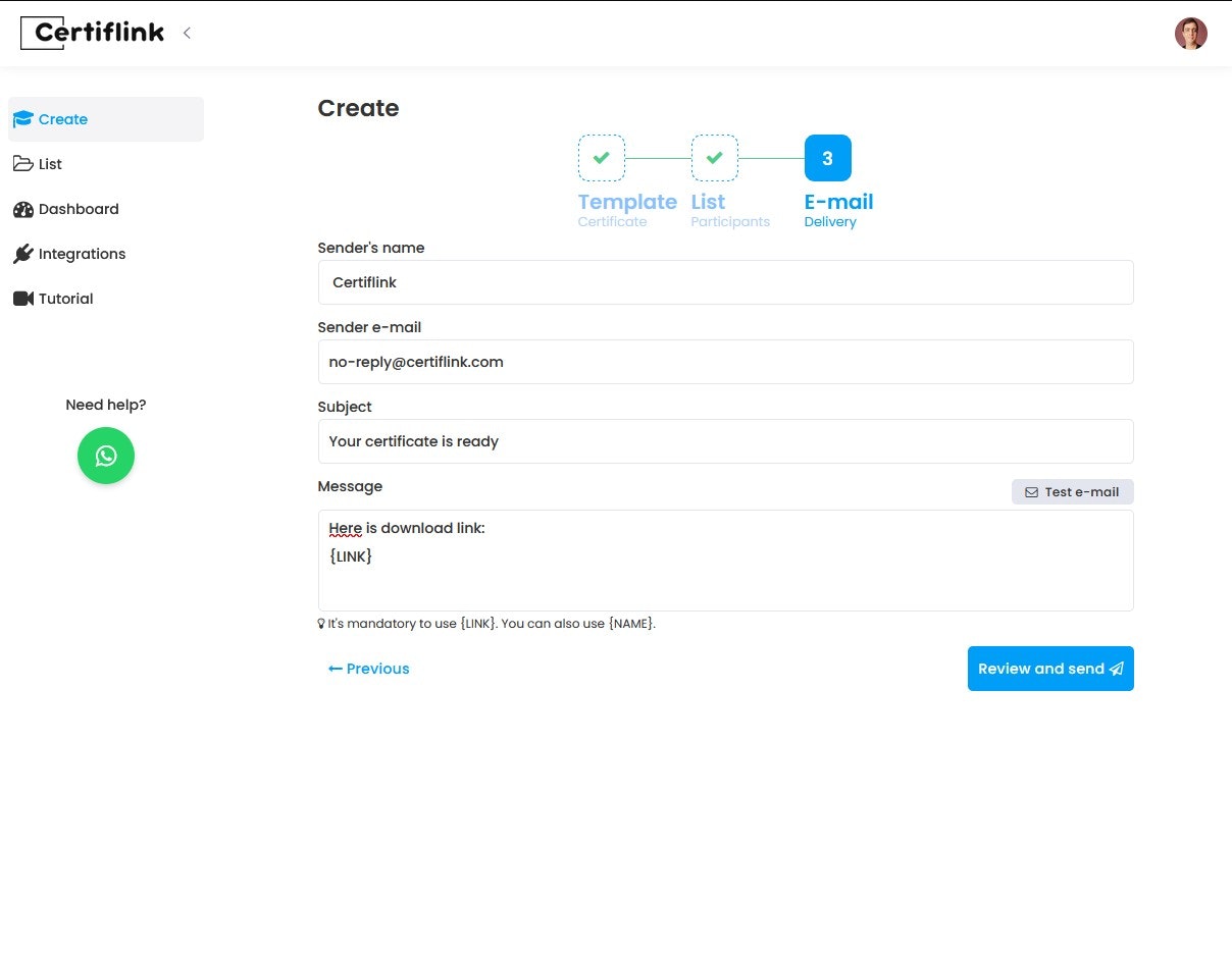 Média Certifier - Créer et envoyer des certificats en ligne avec vérification du code QR 4