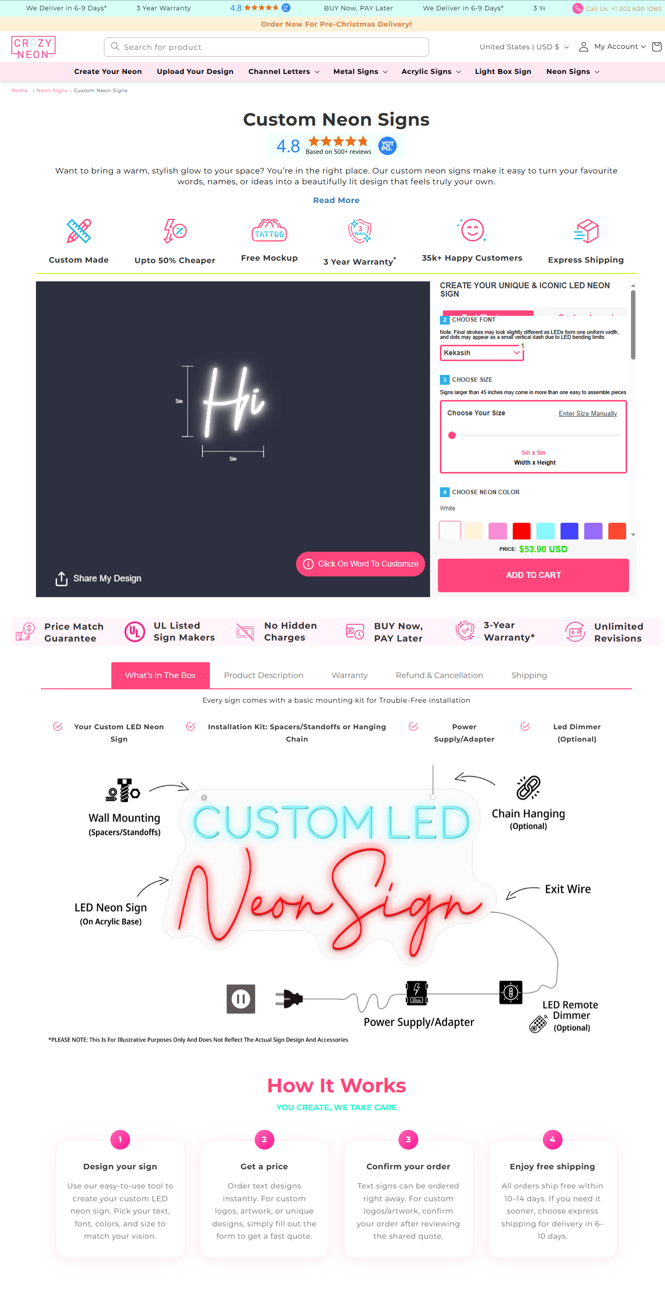 Crazy Neon - Screenshot 5 showing product features and functionality