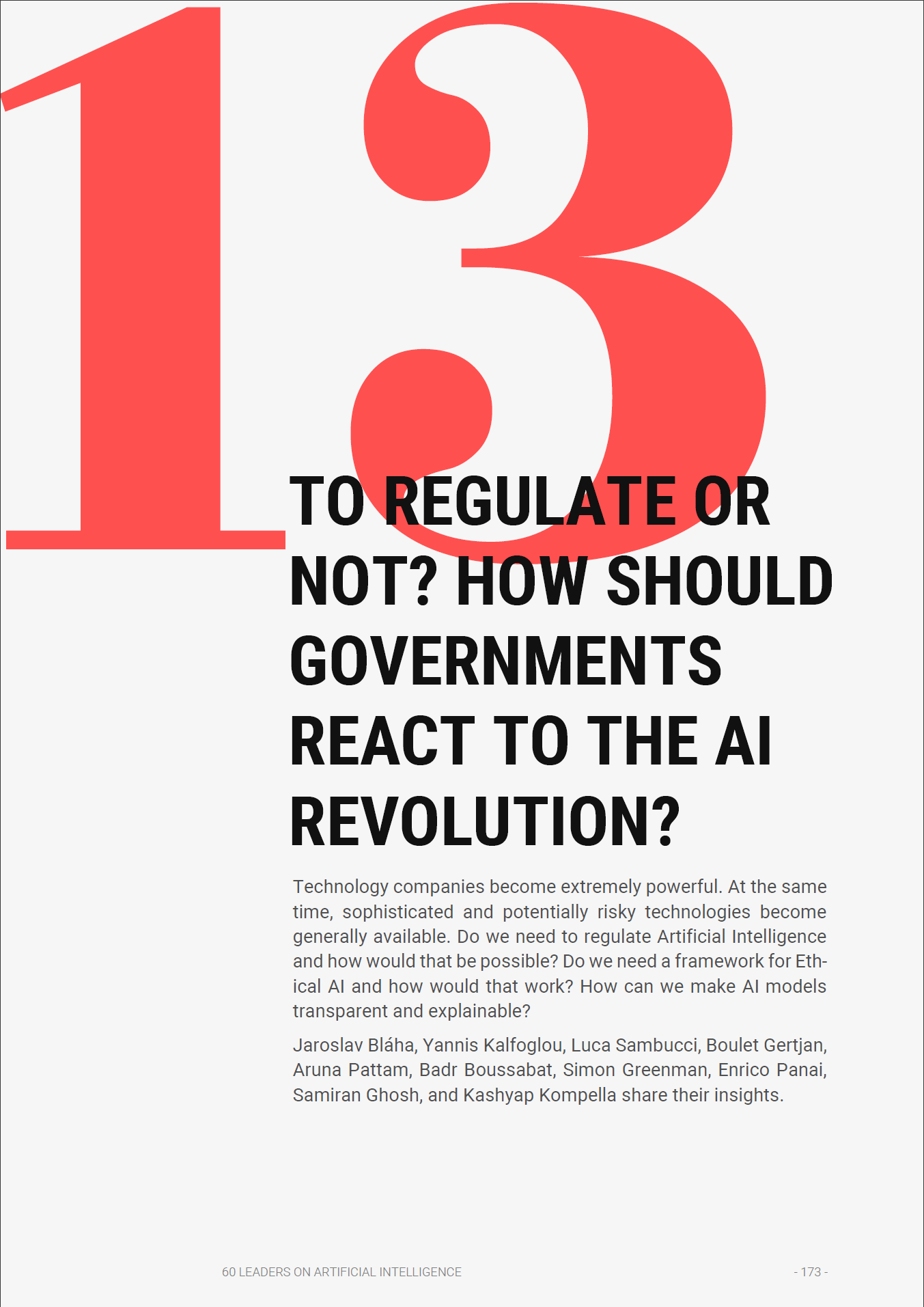 60 LEADERS ON ARTIFICIAL INTELLIGENCE - From Algorithms to Ethics. A holistic view of AI media 5