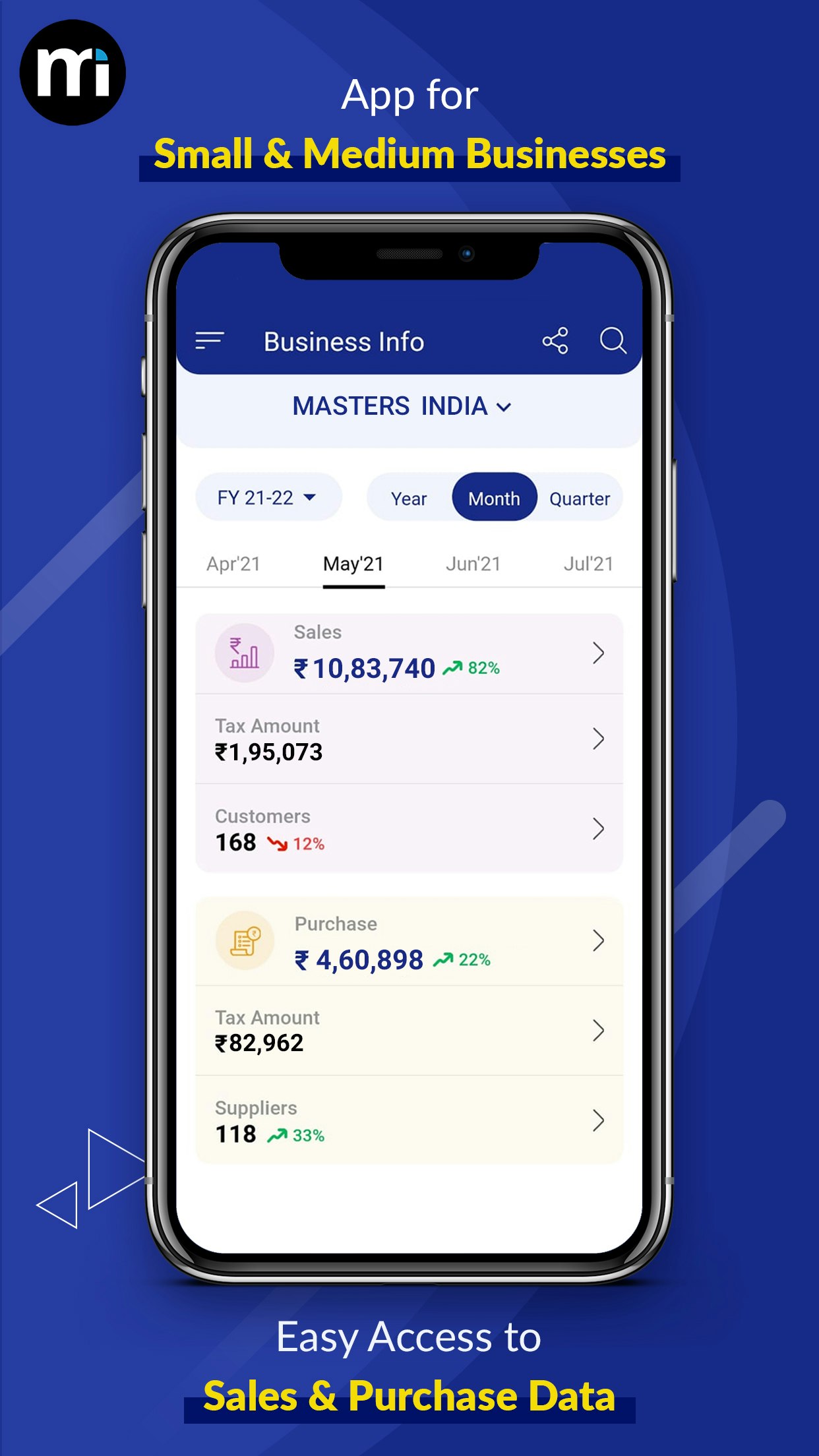 MASTERS INDIA’s GST Analyst App gallery image