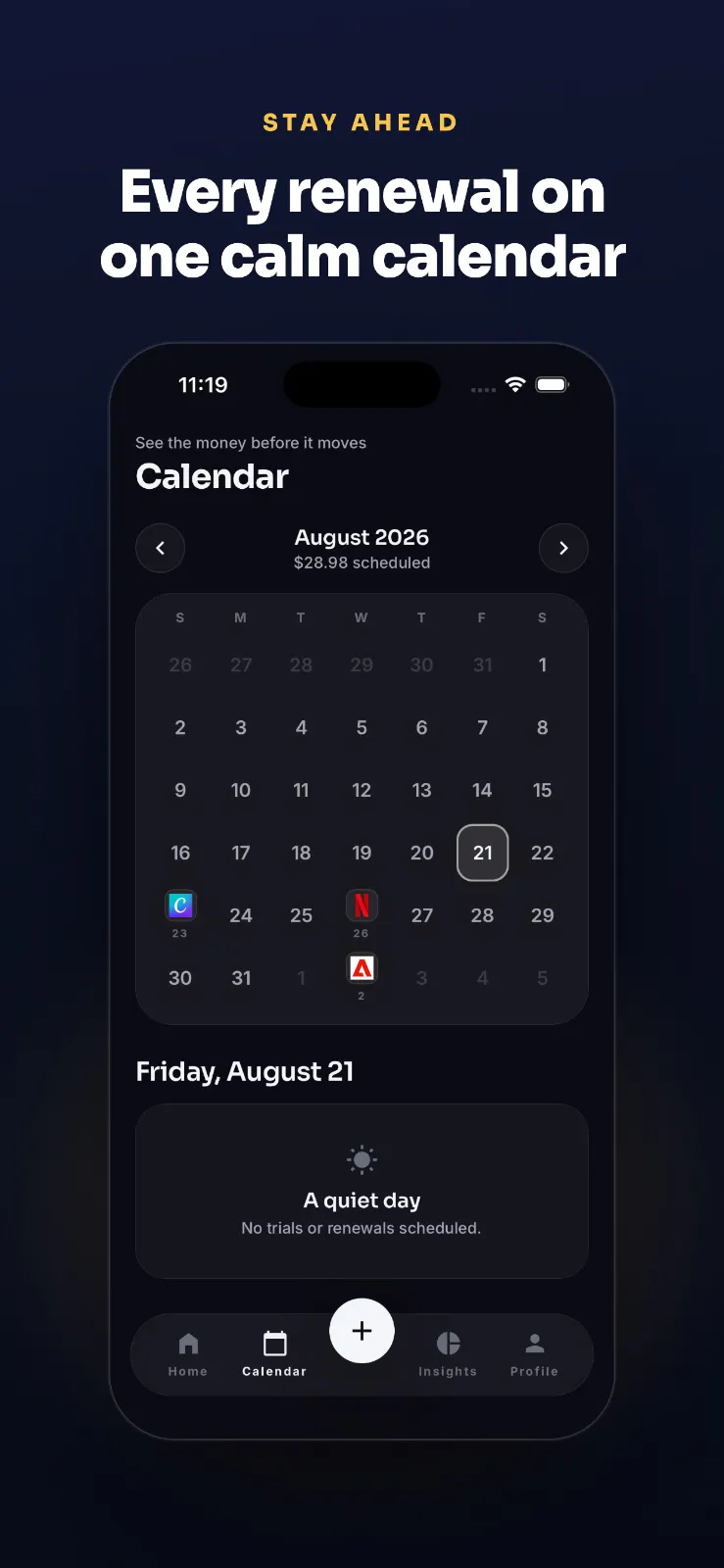 SubWise : Subscription Tracker gallery image