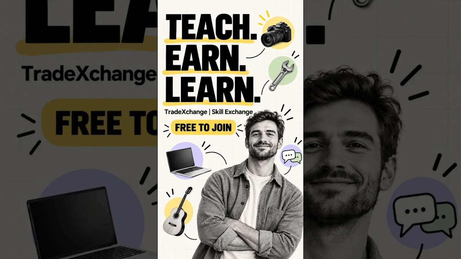 TradeXchange | Skill Exchange screenshot 1 (video preview)