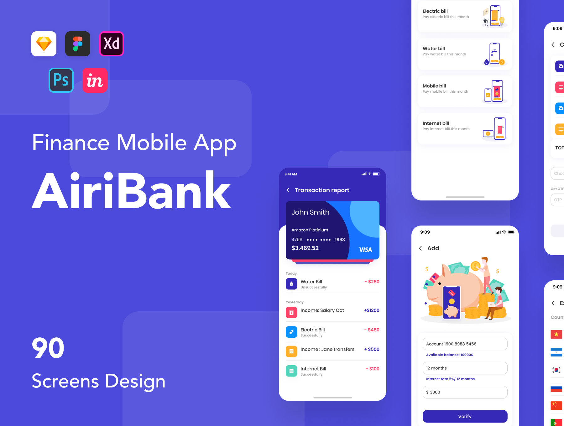 AiriBank - Banking & Finance App UI KIT gallery image