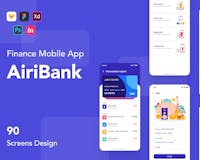AiriBank - Banking & Finance App UI KIT media 1