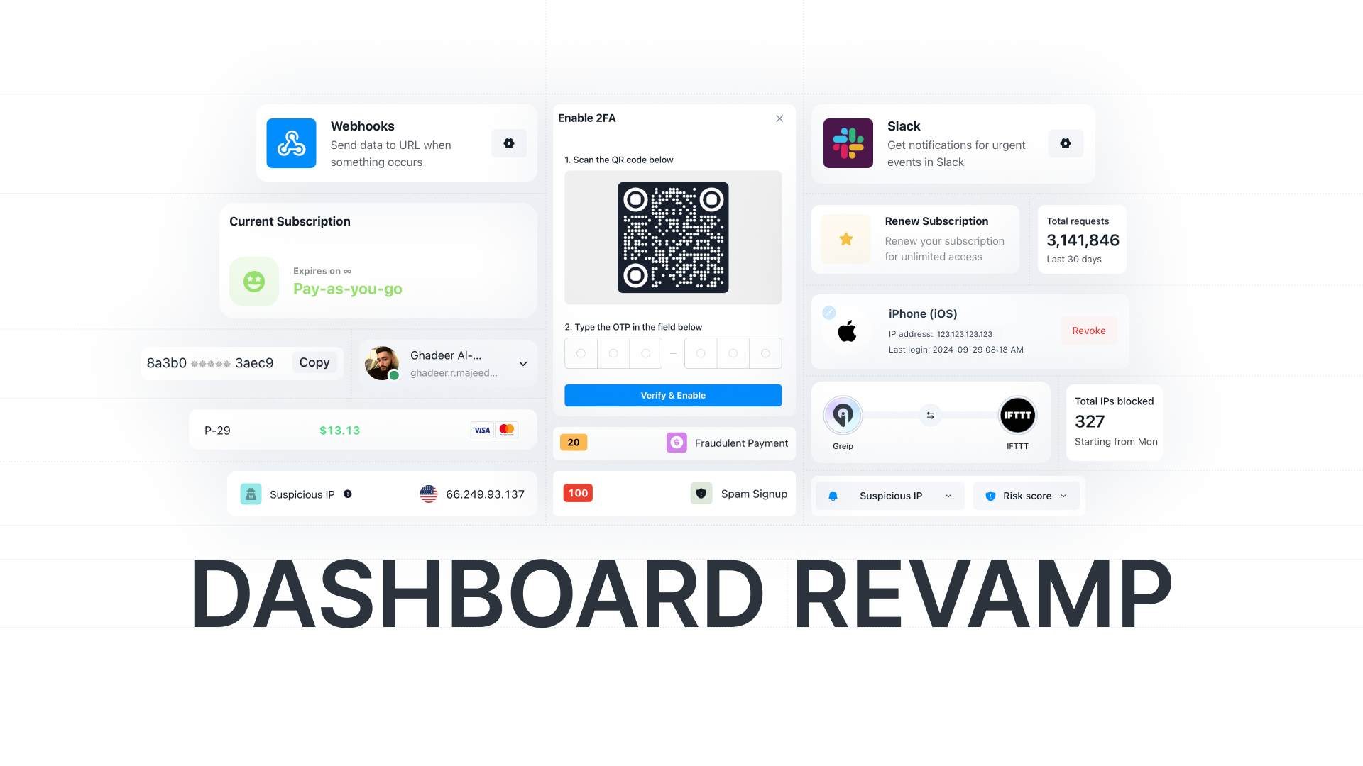 startuptile Greip: Dashboard Revamp-Brand new dashboard features and functionalities