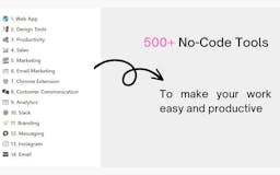 500+ No-Code tools media 2