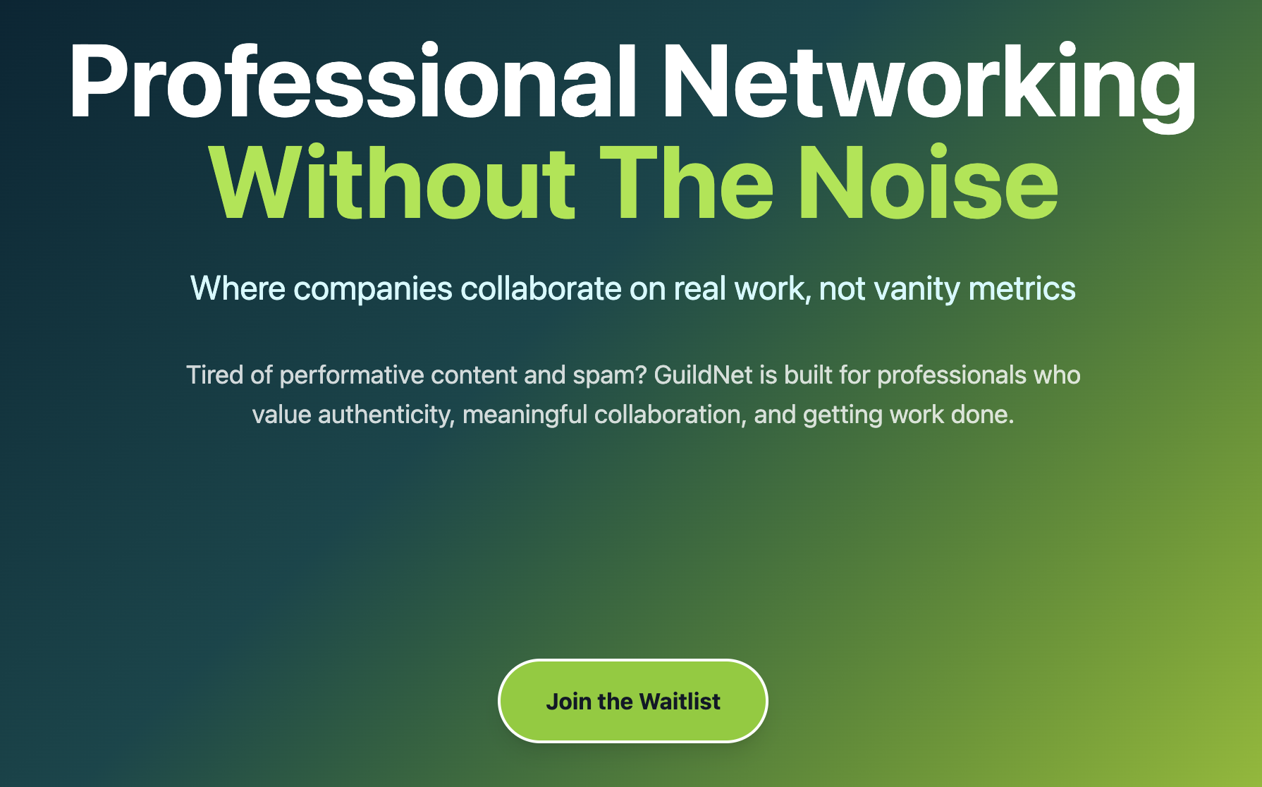 GuildNet: B2B Networking Platform