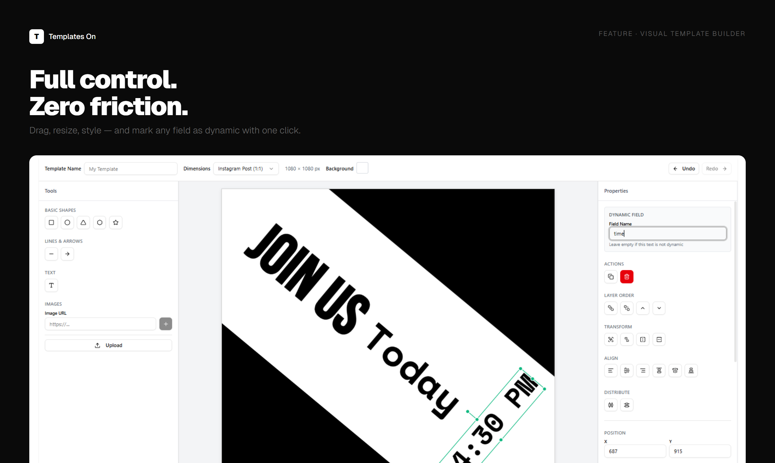 Templates On gallery image