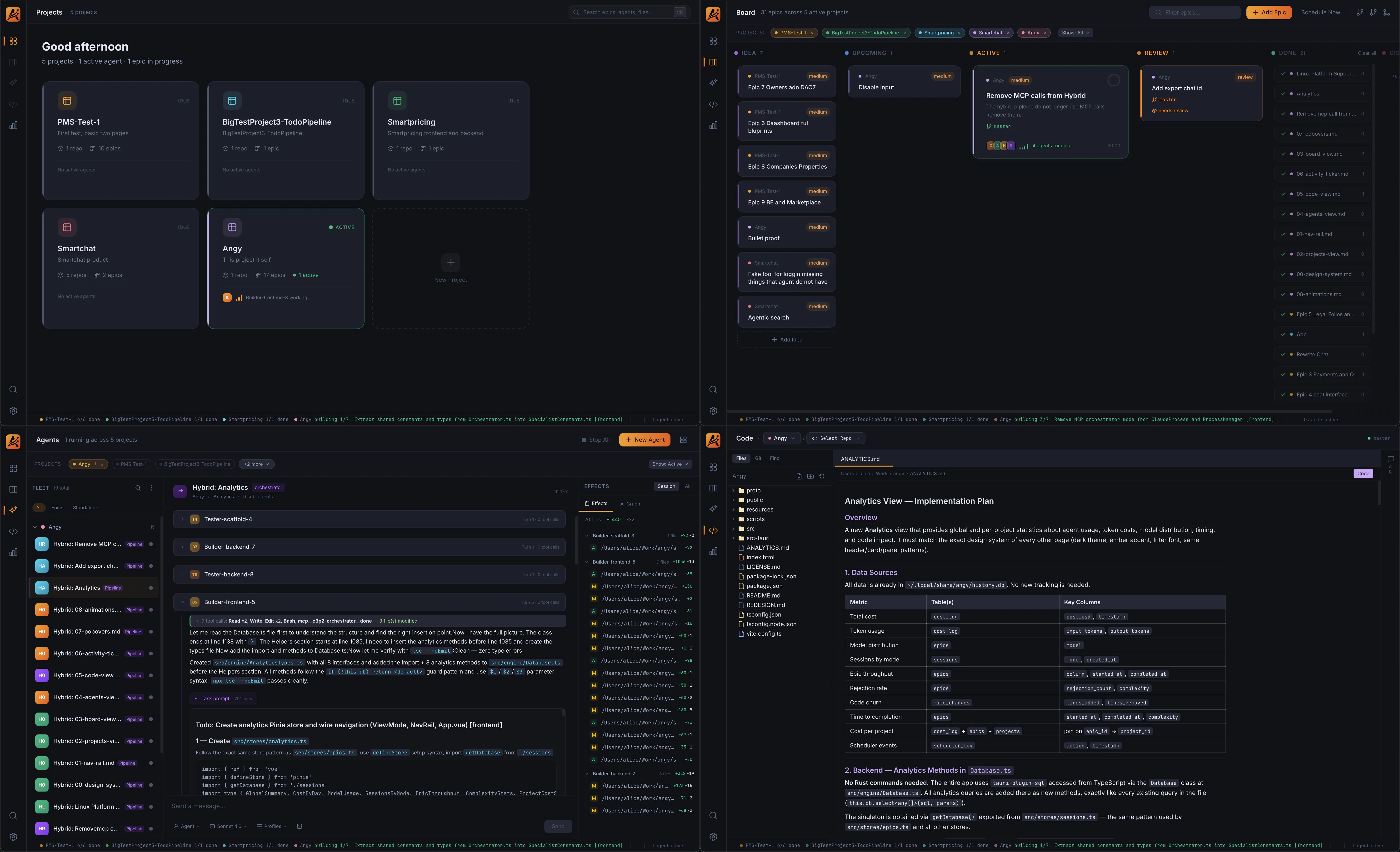 Angy: Multi‑agent pipelines w/ AI‑driven scheduling + safety check ...