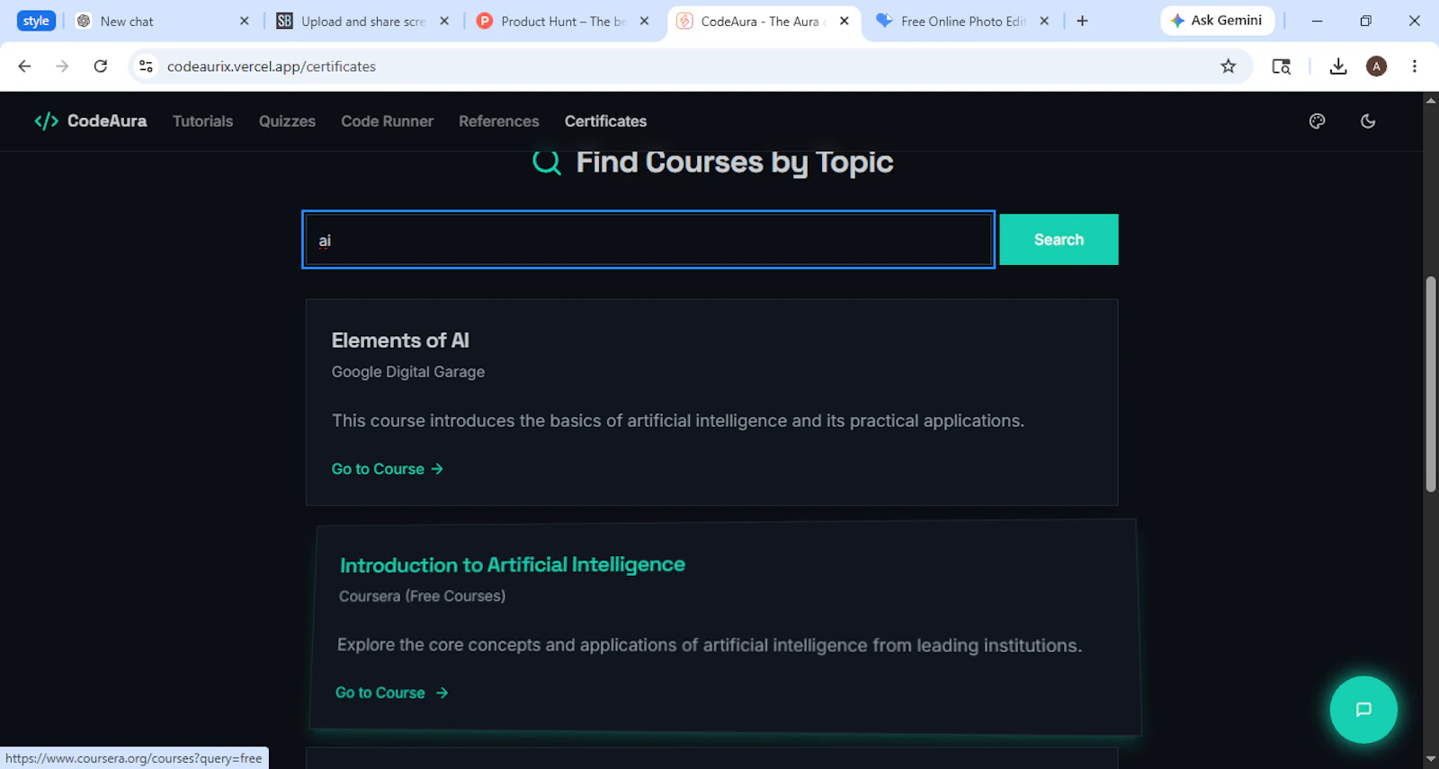 CodeAurix — Learn, Code, Build with AI screenshot 9