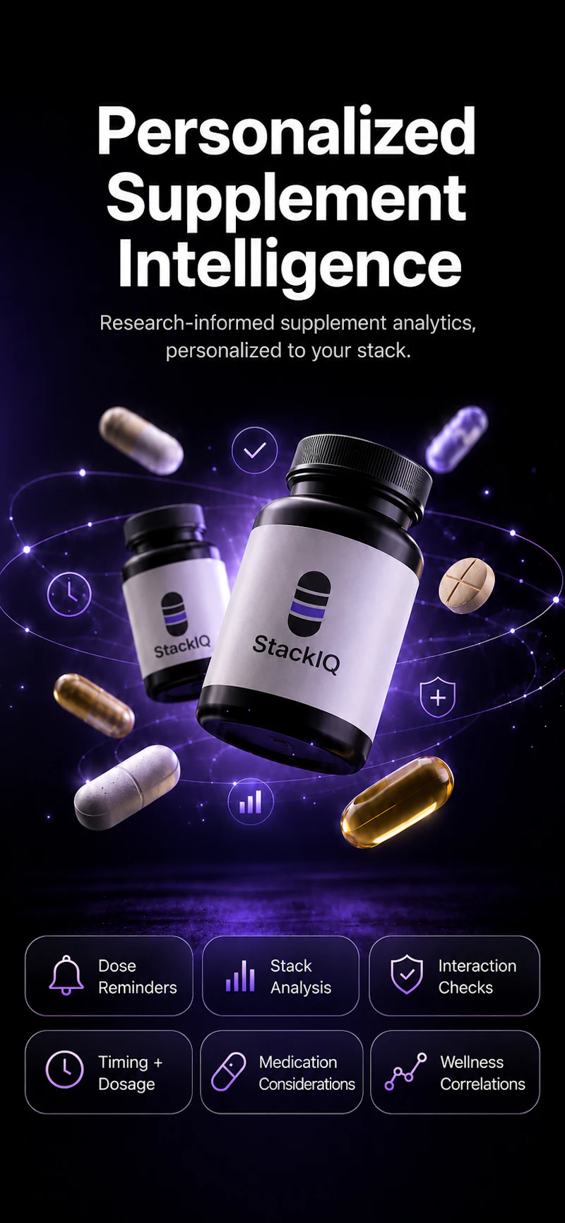 StackIQ: Supplement Tracker screenshot 1