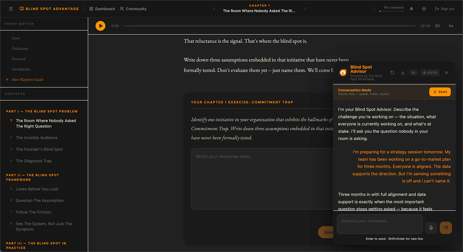 The Blind Spot Advantage - Living Book screenshot 7