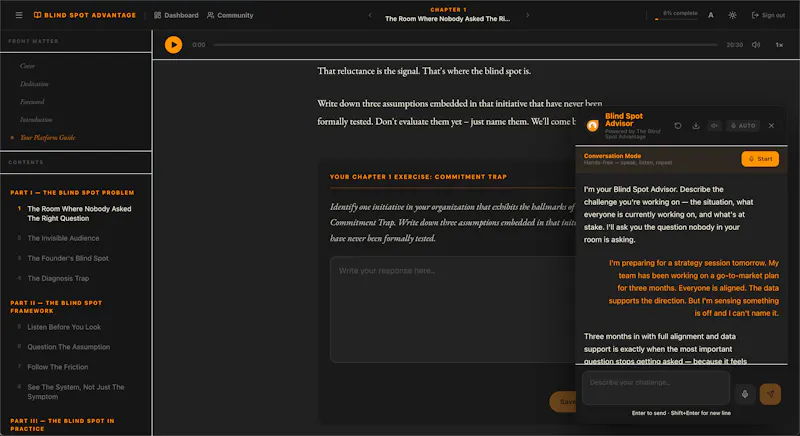 The Blind Spot Advantage - Living Book screenshot 7