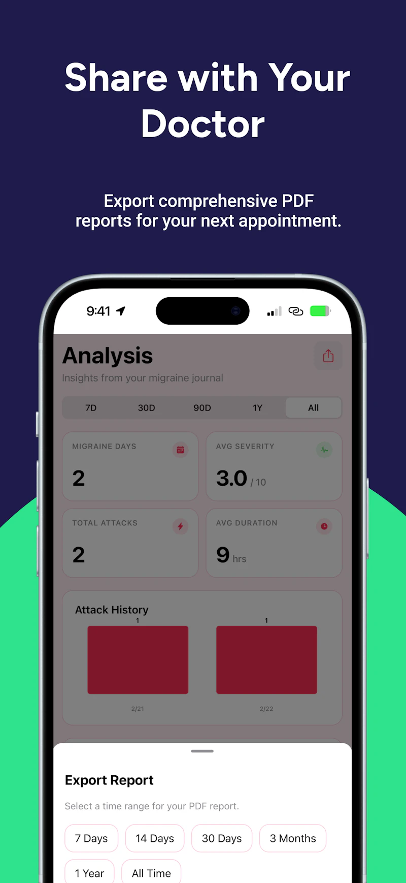 Migraine Trail: Track & AI Voice Log screenshot 10