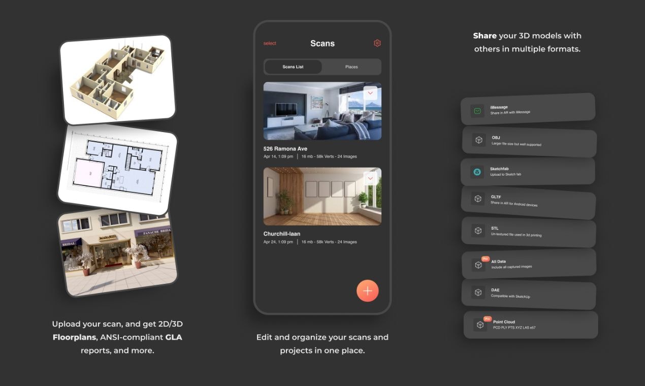 Opalai Scanto3d - แอปสแกน 3D ที่เปิดใช้งาน AI - สร้างแผนผังในไม่กี่นาที media 4