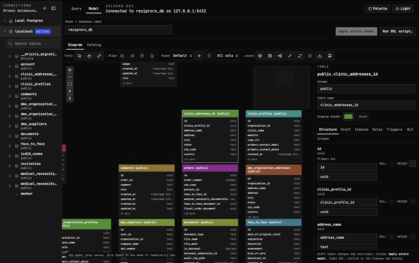 VeloxDB — Fast PostgreSQL Admin Tool screenshot 1