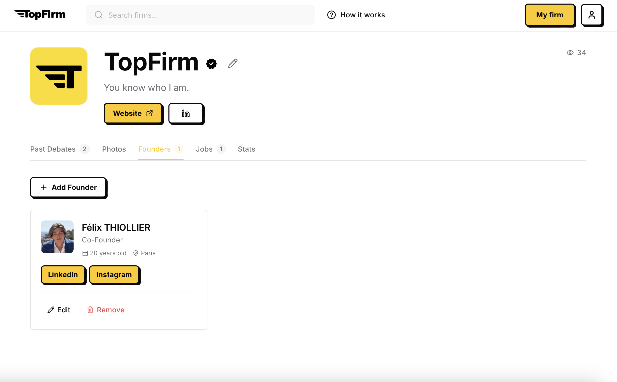 TopFirm - Main product screenshot demonstrating key features and user interface