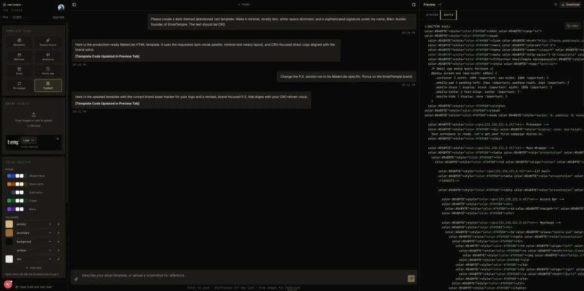 EmailTemple screenshot 3