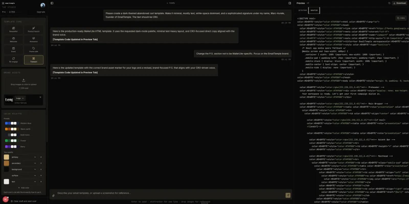 EmailTemple screenshot 3