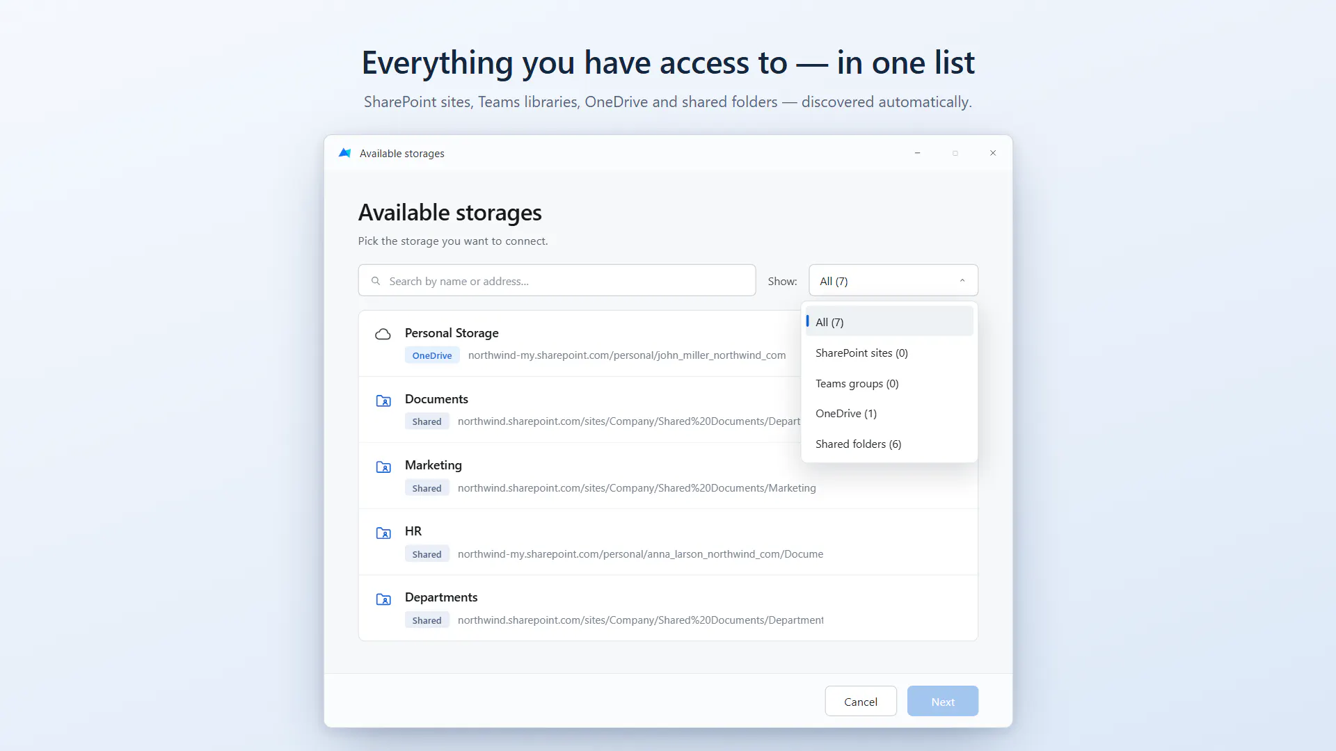 OneMount screenshot