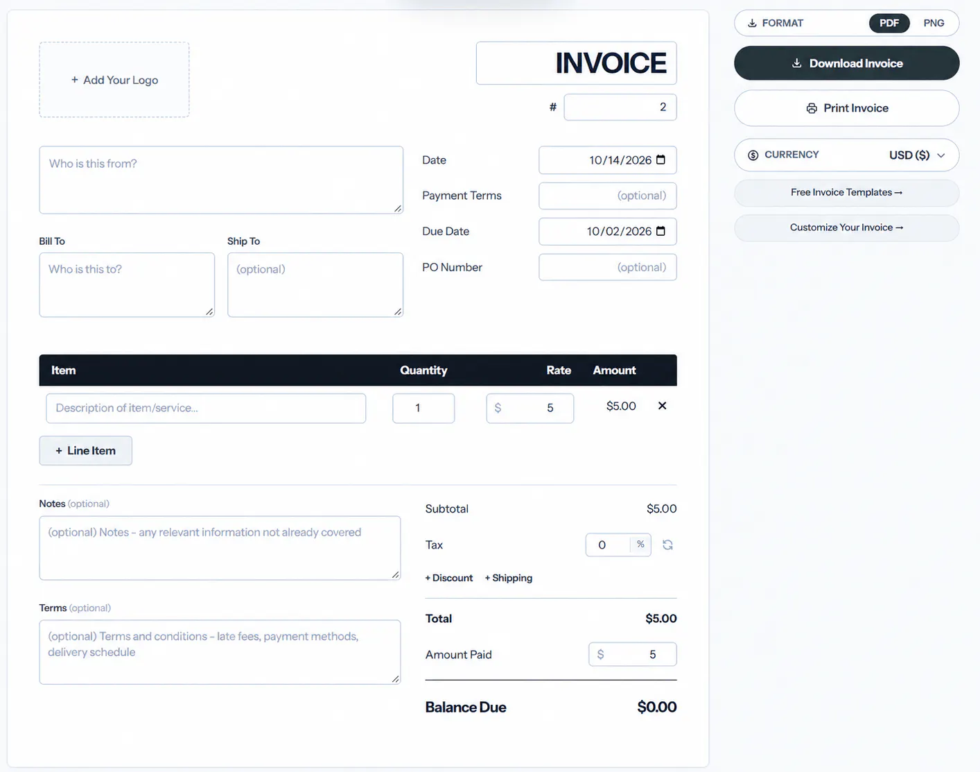 InvoiceMaker - Free Online Invoice Maker gallery image