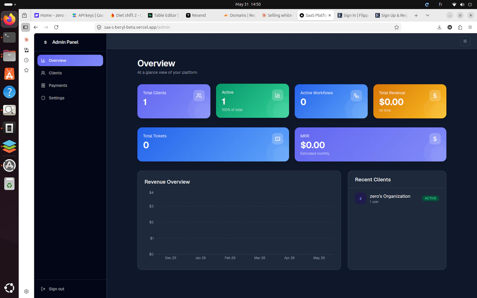 Client flow screenshot 1