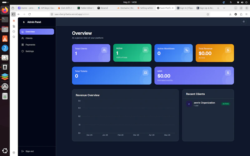 Client flow screenshot 1