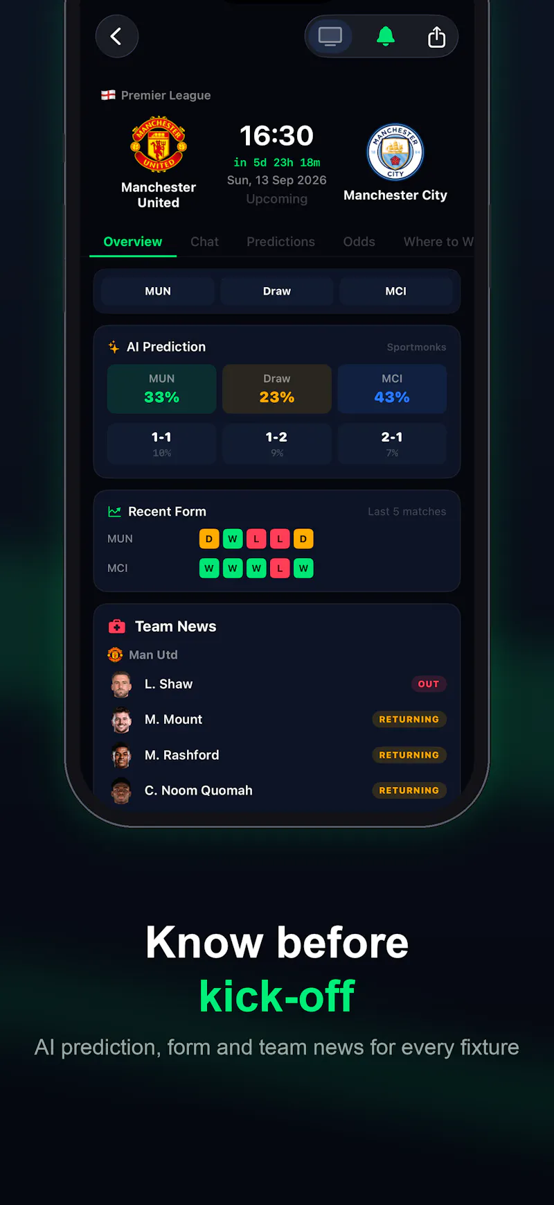 MatchPal - Football intelligence screenshot 4