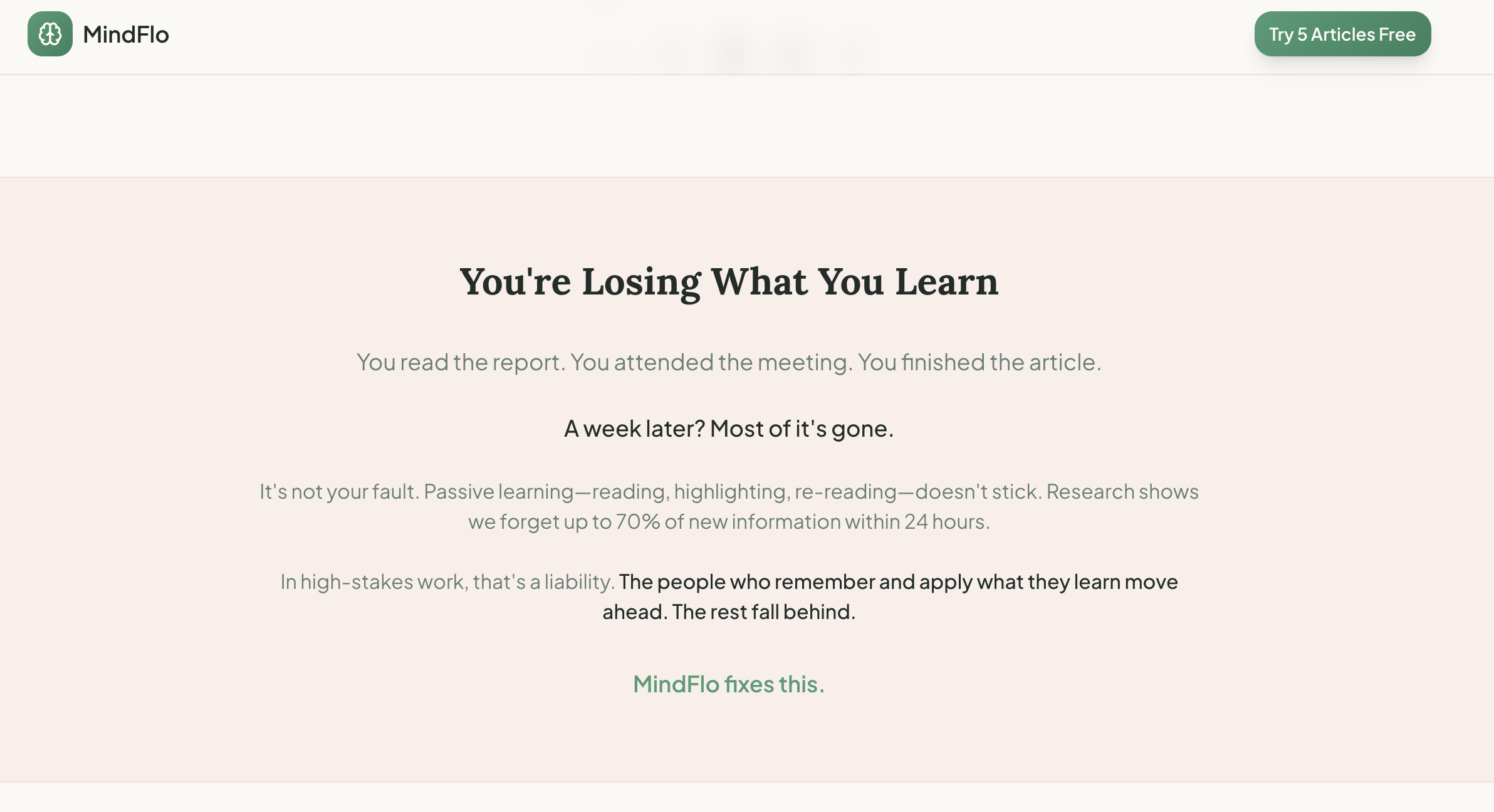 MindFlo - Screenshot 2 showing product features and functionality