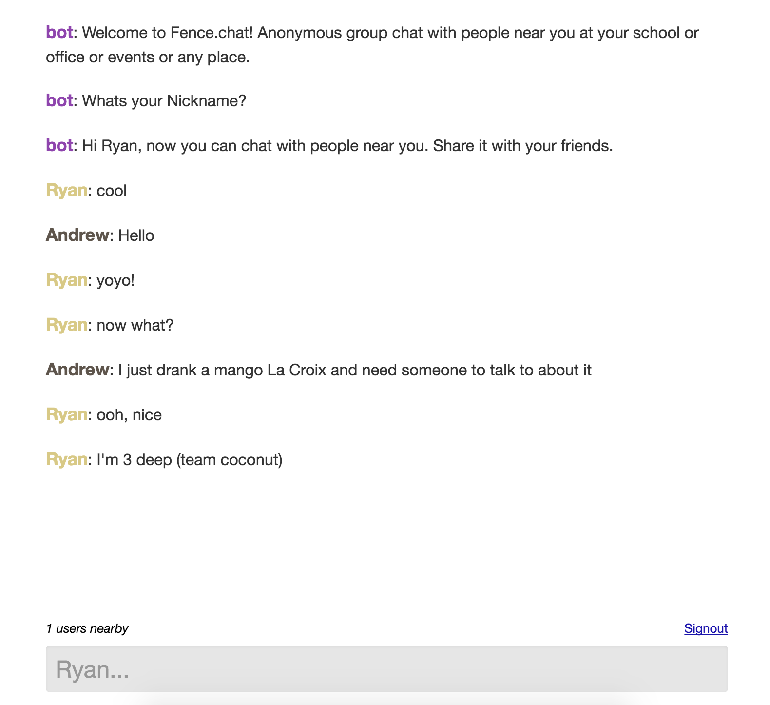 Fence Chat gallery image