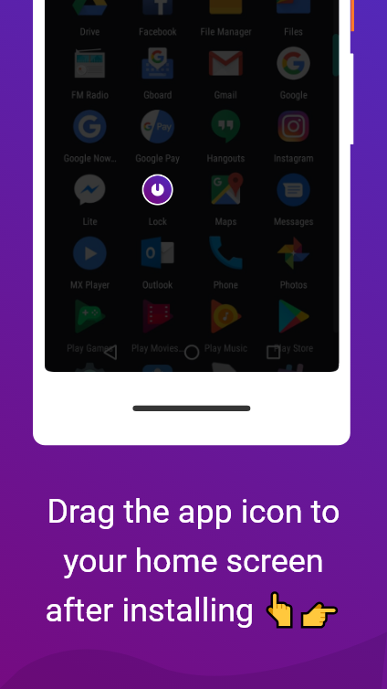 Lock on Touch 🔒-A button to screen lock gallery image